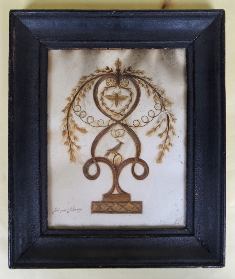 19th Century French Pair of Love Token Pictures